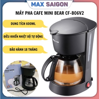 Máy pha cafe mini máy pha trà bear cf-b06v2 600ml bảo hành 12 tháng