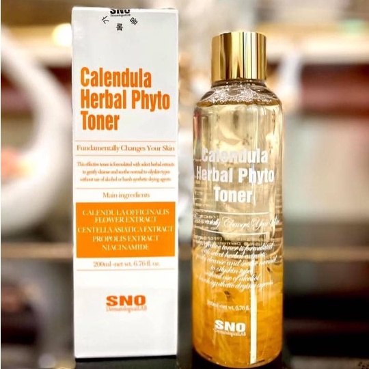 Nước hoa cúc SNO Calendula Herbal Phyto Toner 200ml
