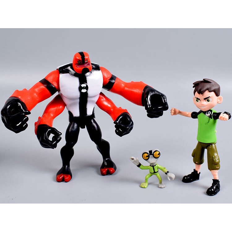 Set 9 Mô Hình Nhân Vật Game Ben 10 XLR8 Heatblast Four Arms Mô hình nhân vật
