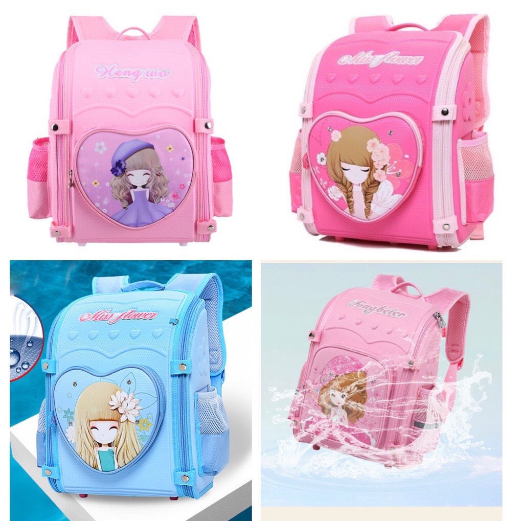 Balo chống gù trẻ em/ cặp sách đi học chống gù cho bé trai, bé gái cấp 1 - Hàng siêu nhẹ, siêu êm vai