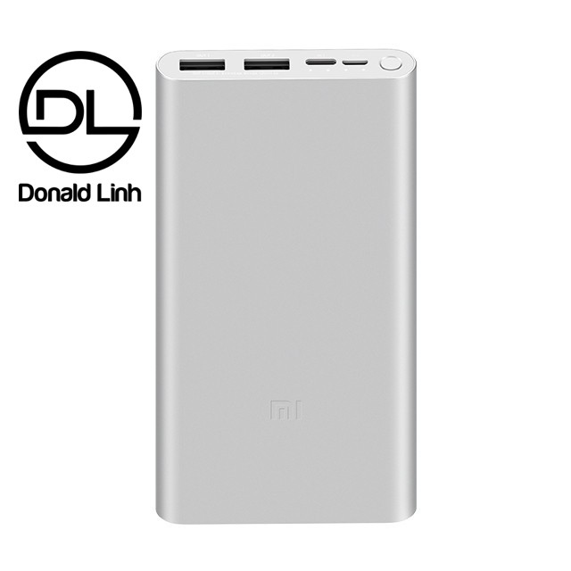 Pin Sạc Dự Phòng Xiaomi Gen 3 Version 2019 Polymer 10000mAh Tích Hợp Cổng Type-C  - Hàng Chính Hãng