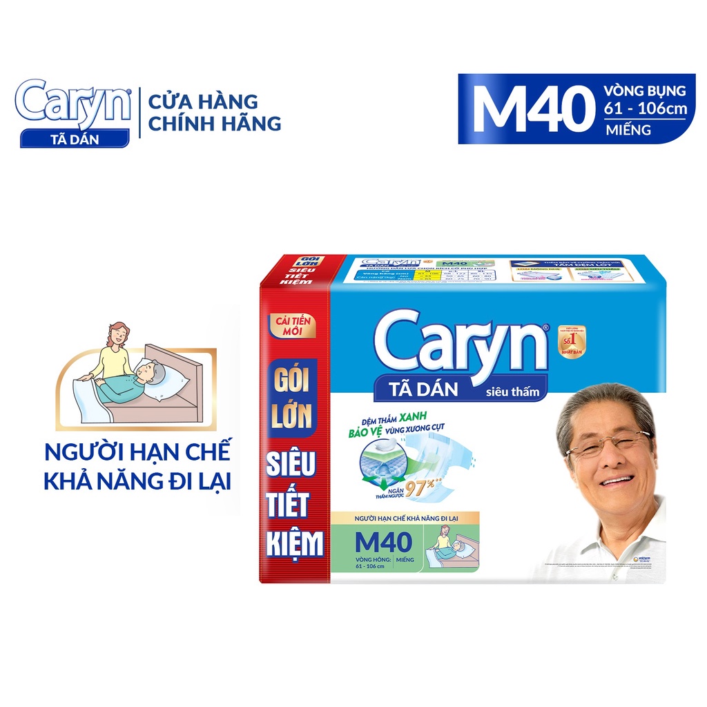 TÃ DÁN NGƯỜI GIÀ CARYN SIZE M40 MIẾNG