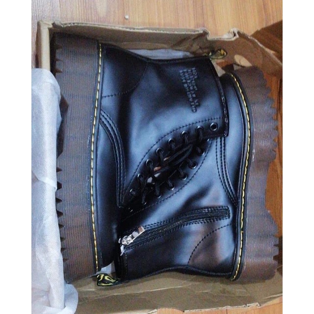 BOOT CỔ CAO ĐẾ ĐỘN 4CM PHONG CÁCH DR.MARTEN