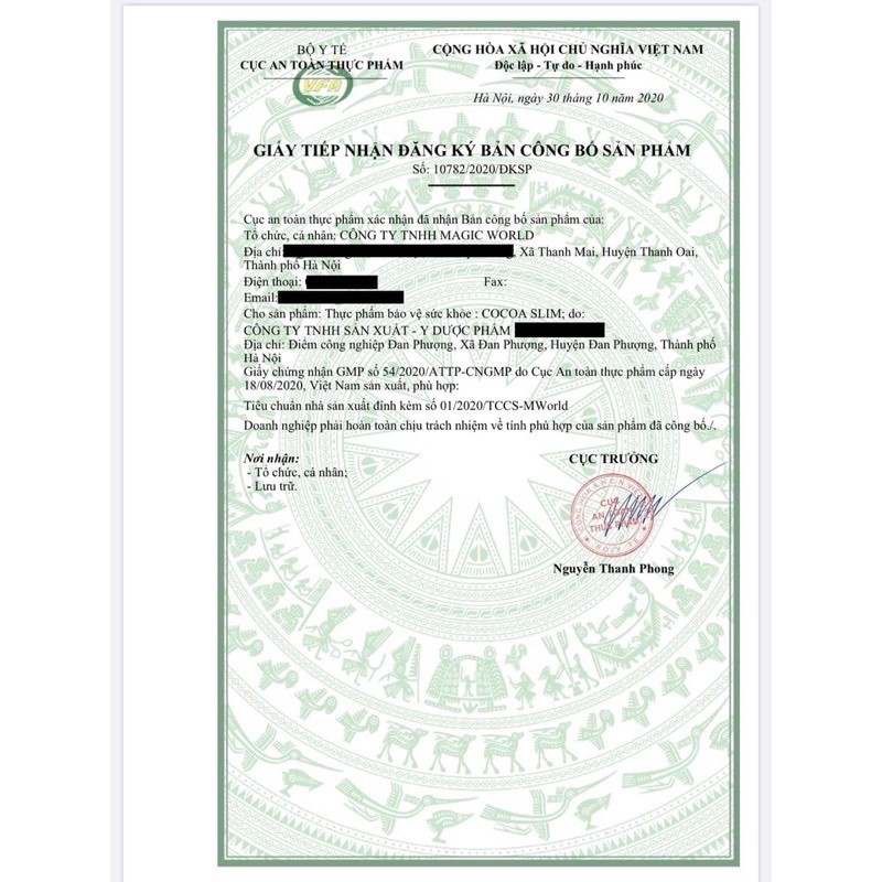 Mẫu Mới Giảm Cân Cocoa Slim Dạng Viên Hộp 10 Gói