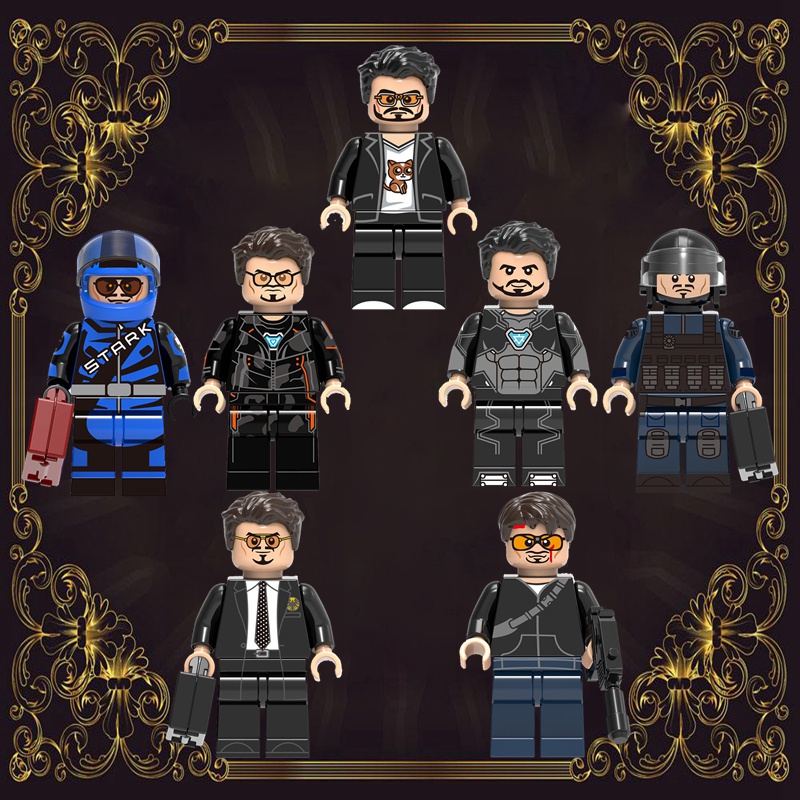 Tony Stark Mô Hình Nhân Vật Người Sắt Marvel Làm Quà Tặng Sinh Nhật DIY Cho Bé