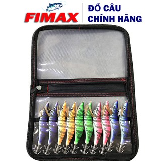 Combo 10 Con Mồi Tôm Giả Dạ Quang Câu Mực Đêm, Câu Bạch Tuộc Siêu Bén