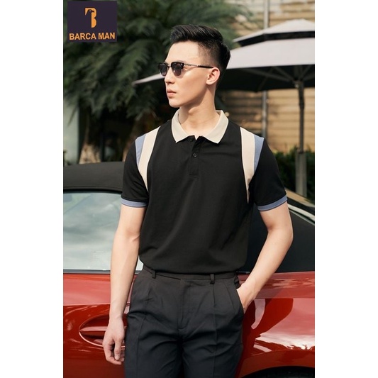 Áo polo Barca Phối vai cao cấp