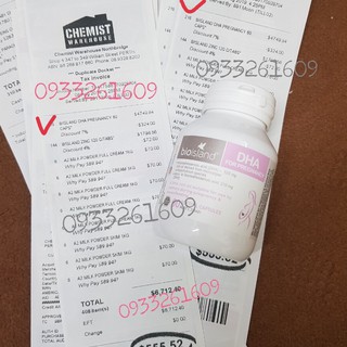 DHA bầu Bioisland for Pregnancy dành cho bà bầu ba giai đoạn trước sinh, mang bầu và sau sinh 60v, Úc