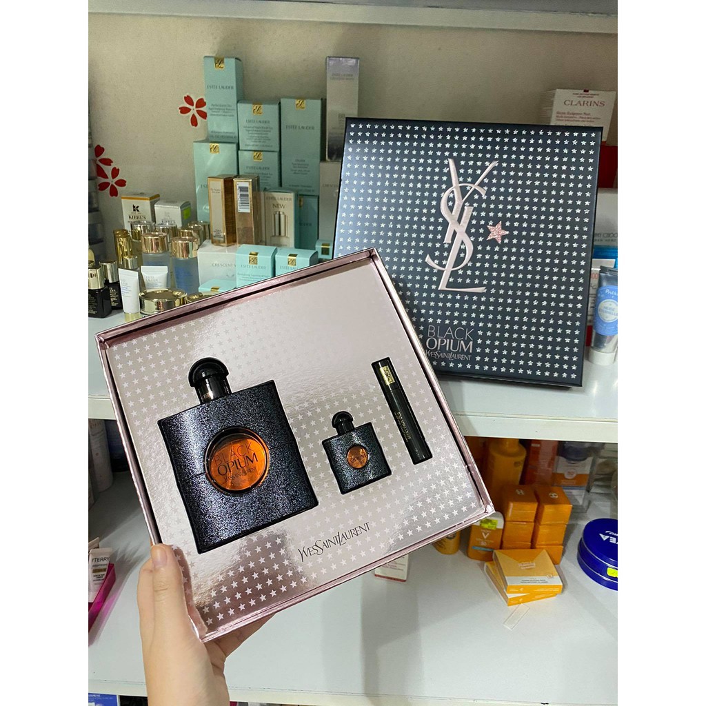 Set Nước Hoa YSL BLACK OPIUM 90ml