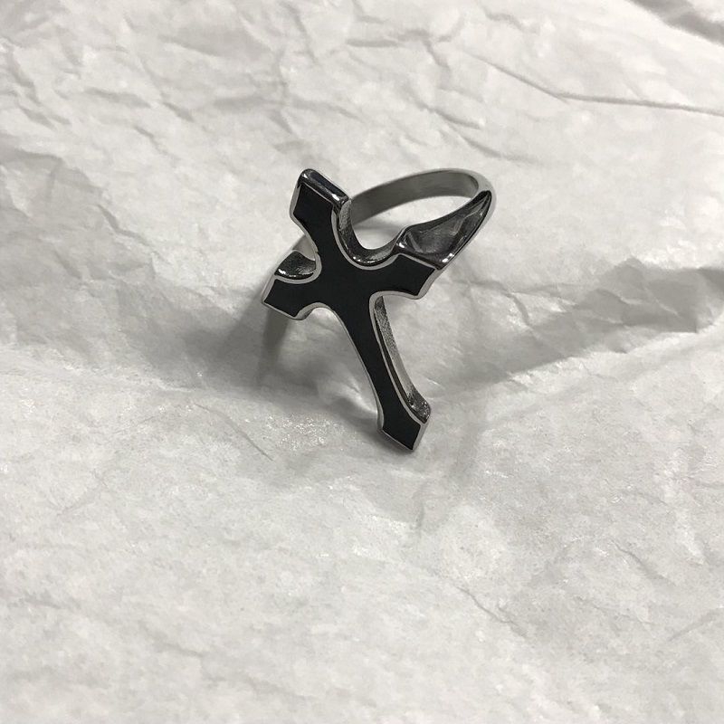 Nhẫn cặp hình thánh giá phong cách harajuku 22419
