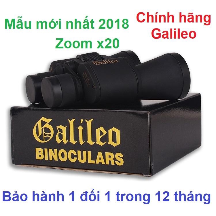 Ống Nhòm Galileo 20x50 2 Mắt Ngày Đêm Tinh Xảo, Nhỏ Gọn, Siêu Nét‎ - Bảo Hành Chính Hãng
