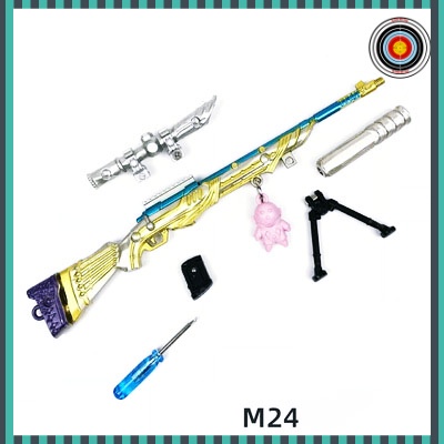 Mô hình súng pubg kim loại đồ chơi lắp ráp Skin độc đáo 20cm Có Thể Tháo Rời và Tặng kèm giá đỡ