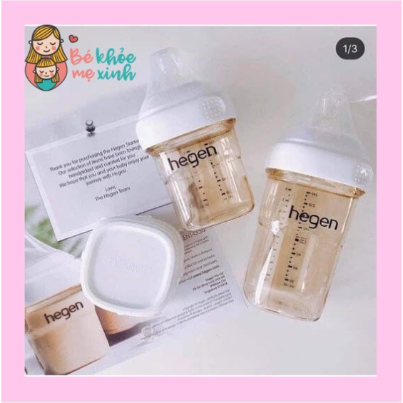 💖🔰Bình sữa HeGen cao cấp cho bé size 150ml/240ml /330ml🔰 (Kèm núm).TÁCH SÉT KHÔNG HỘP