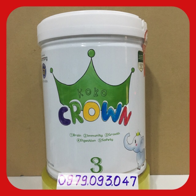 Sữa koko Crown 3 - 800g (nhập khẩu) date:05/2023