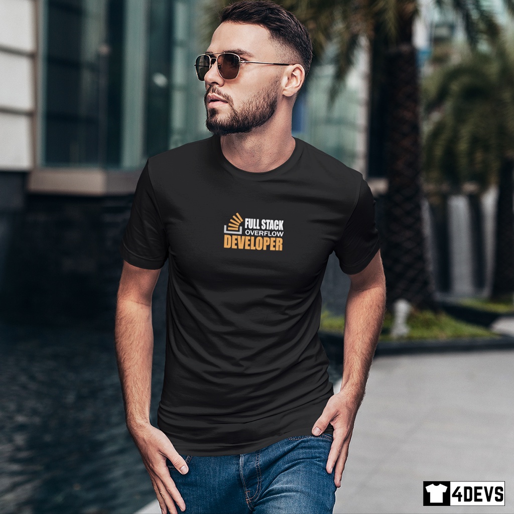 Áo thun nam Lập trình viên - FullStack Overflow