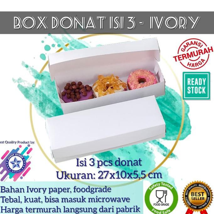 Hộp Đựng Bánh Donut 3 Ngăn Tiện Dụng Cho Nhà Bếp