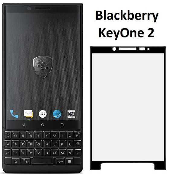 Dán kính cường lực 4D full tràn màn hình Blackberry Key 2 phủ màu