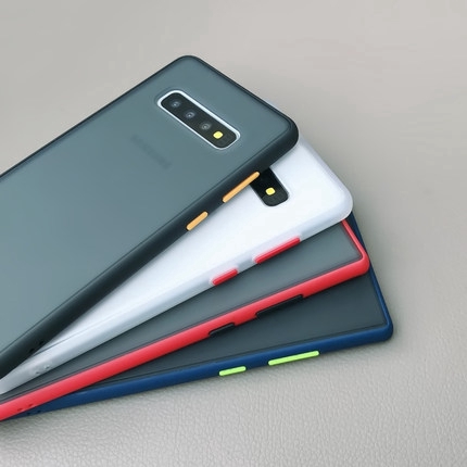 Ốp điện thoại chống sốc chống va đập và chống in dấu vân tay 6 màu cho Samsung S8 S9 S10 Plus S10E S10 Lite Pro