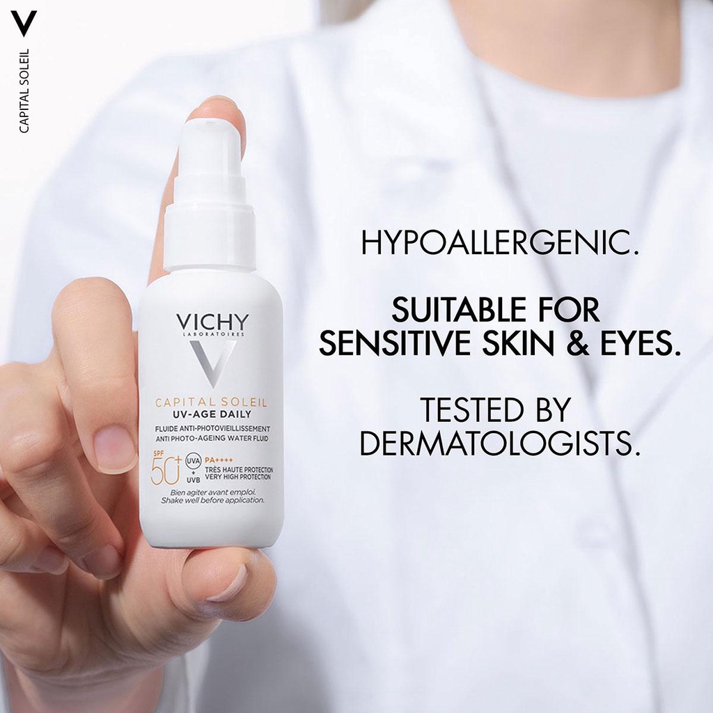 Kem chống nắng Vichy UV Age chống lão hóa mờ thâm giảm nếp nhăn bảo vệ da SPF50