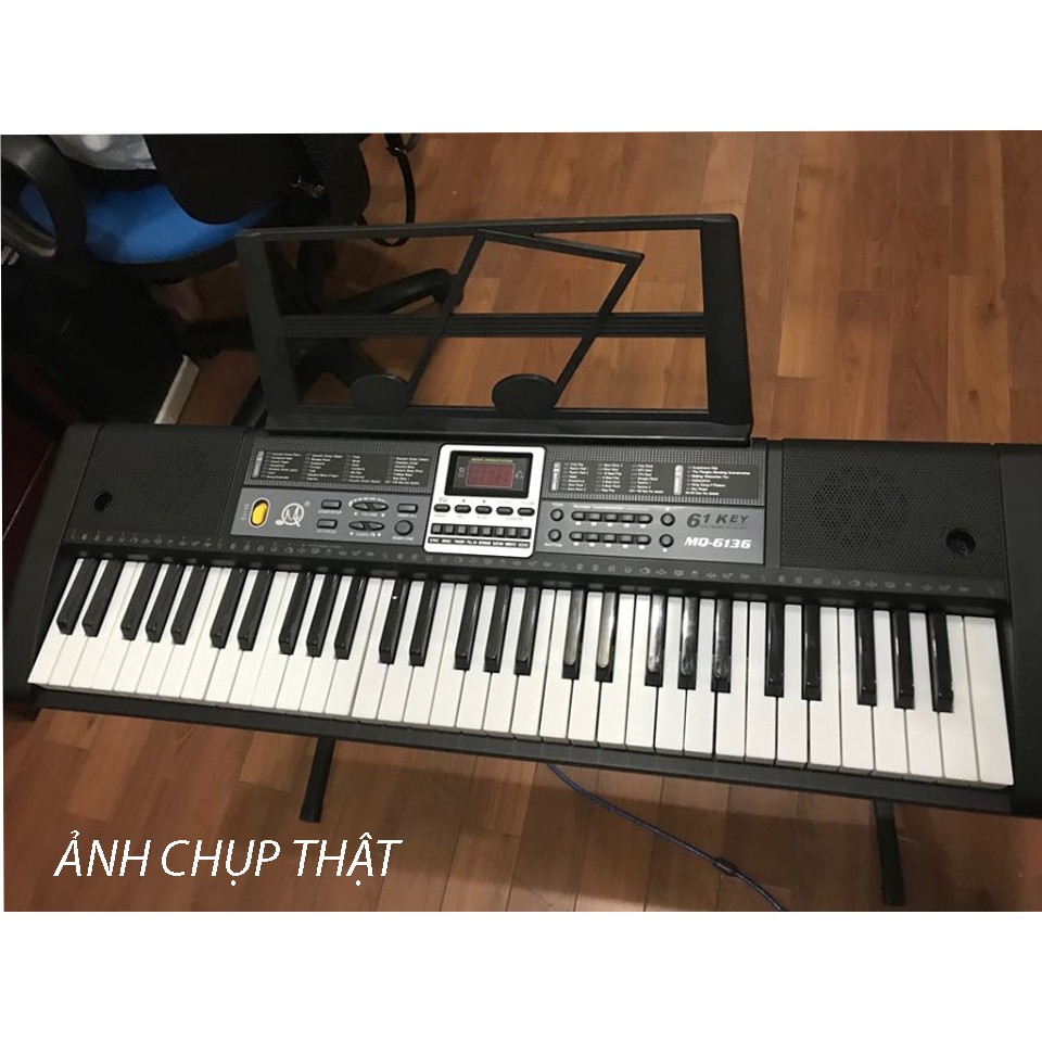 [ Ảnh Thật ] Đàn Piano Điện Đàn Organ Electronic Keyboard Đàn 61 phím có đèn Led cho người mới học đàn