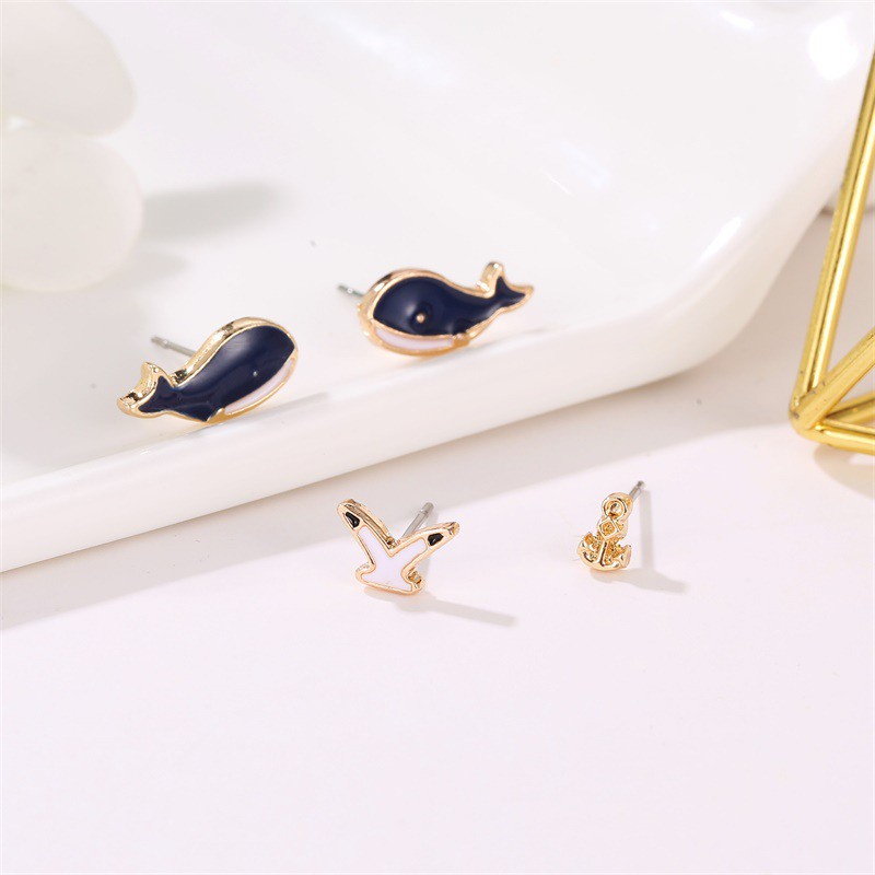 WHALE Set Cute Whale Earrings And Lovely Earrings For Women