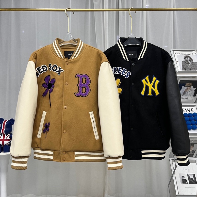 Varsity Jacket MLB NY - Áo Khoác Phong Cách Nam, Nữ