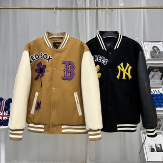 Varsity jacket mlb ny - áo khoác phong cách nam, nữ