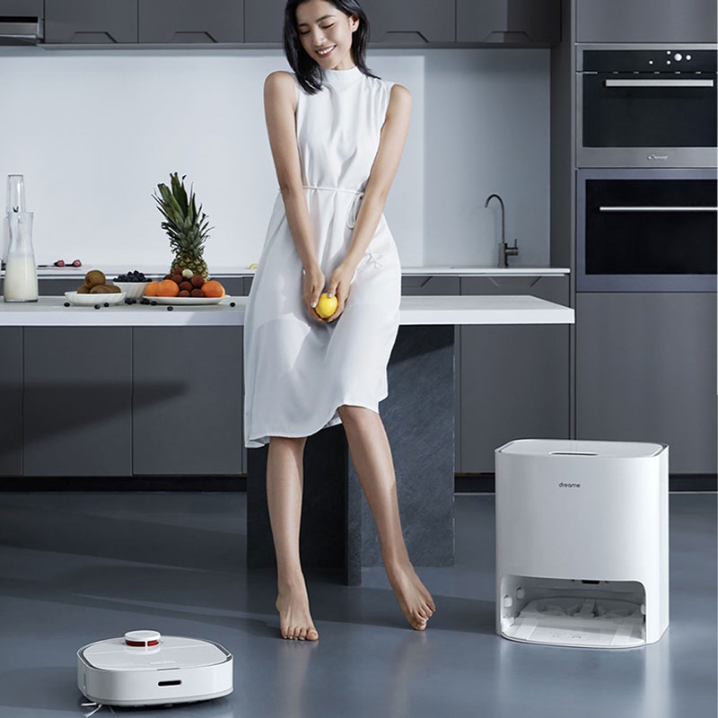 Robot Hút Bụi Lau Nhà XIAOMI DREAME BOT W10 bản quốc tế - Tự động giặt và sấy giẻ lau