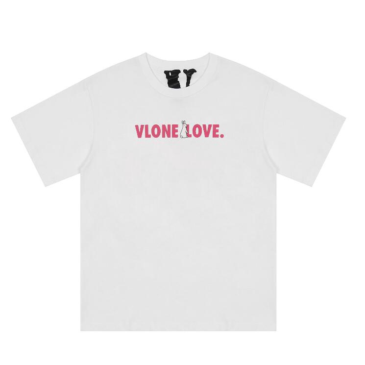 Áo Thun Cotton Tay Ngắn In Chữ Vlone Thời Trang Cho Nam Và Nữ