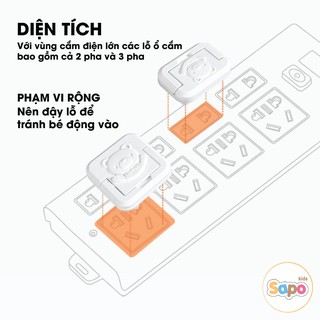 Nút Bịt Ổ Điện Cao Cấp Loại 2 Chân,3 Chân Nhỏ Gọn Chống Giật An Toàn Cho Bé