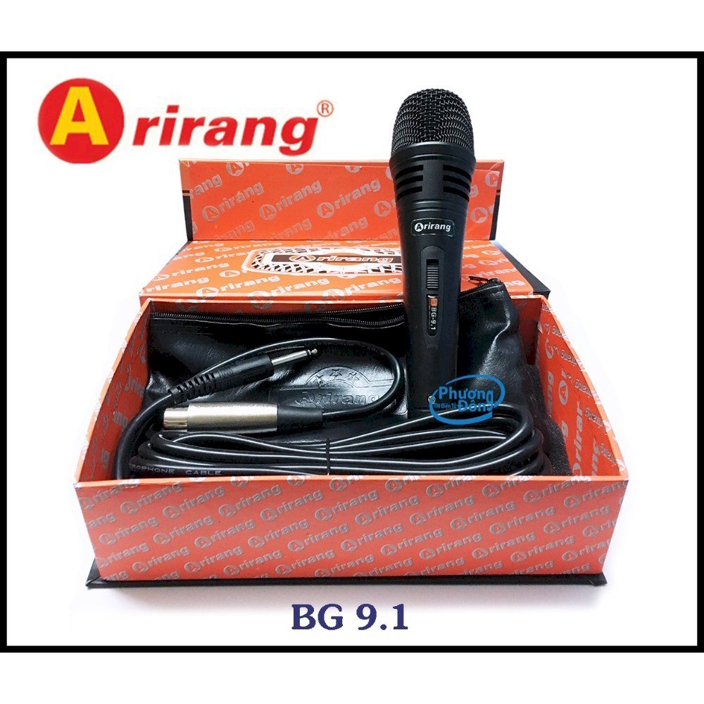 Micro Arirang BG - 9.1 có dây Karaoke siêu bền, chất lượng
