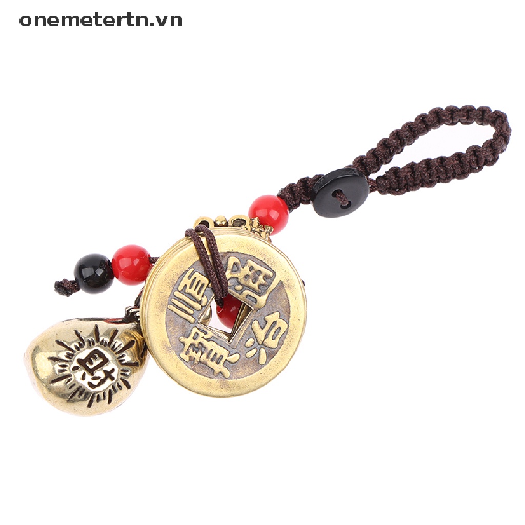 Dây Treo Chìa Khóa / Móc Túi Tiền Bằng Đồng Thau Handmade Độc Đáo