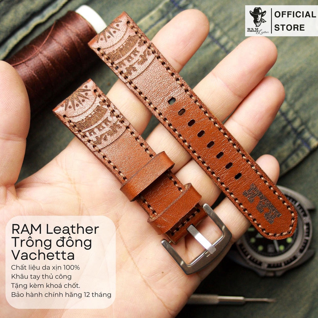 Tổng hợp Dây Đồng Hồ Thủ Công Da Bò Size 22mm Bền Đẹp RAM Leather