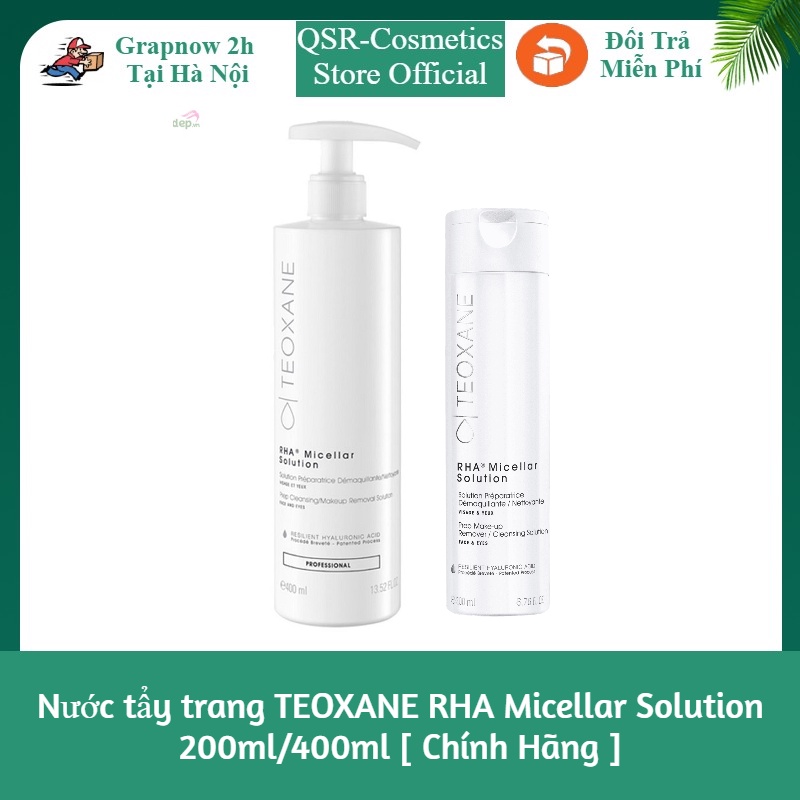 Nước tẩy trang TEOXANE RHA Micellar Solution 200ml/400ml [ Chính Hãng ]