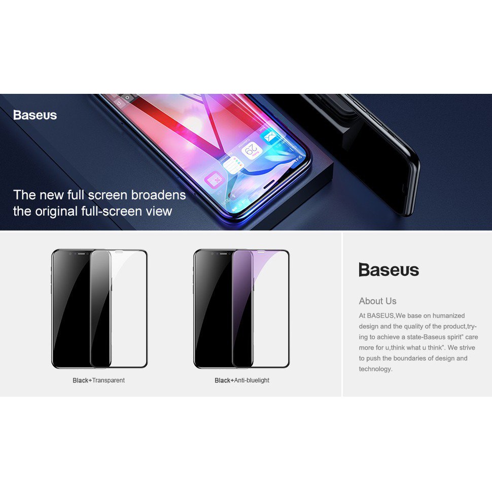 Kính cường lực iPhone XR 0.3 mm 5 lớp 4D kín màn Rigid-edge hãng Baseus