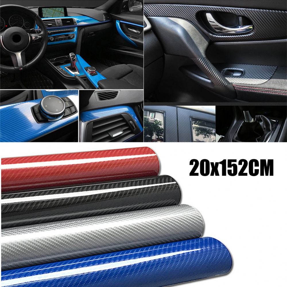 Decal DáN 7D 20 * 152cm BằNg SợI Carbon Trang Trí Xe Hơi