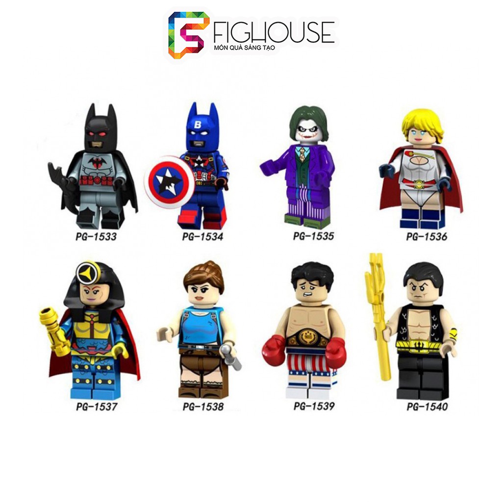 Xếp Hình Minifigures Các Nhân Vật Vũ Trụ Marvel/DC - Đồ Chơi Lắp Ráp non-lego PG8125 [B4]