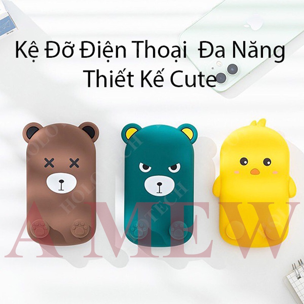 Giá Để Điện Thoại Để Bàn Hình Thú Cute- Kệ Đỡ Ipad Đa Năng Chắc Chắn Tùy Chỉnh Cao Thấp