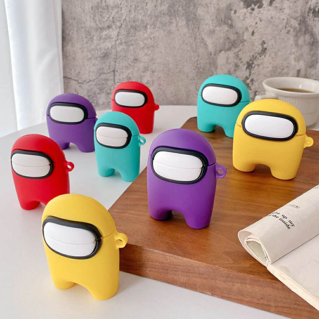 Vỏ bảo vệ hộp sạc tai nghe không dây bluetooth họa tiết game Among Us PVP đáng yêu cho Airpods 1 2 3 Pro | BigBuy360 - bigbuy360.vn