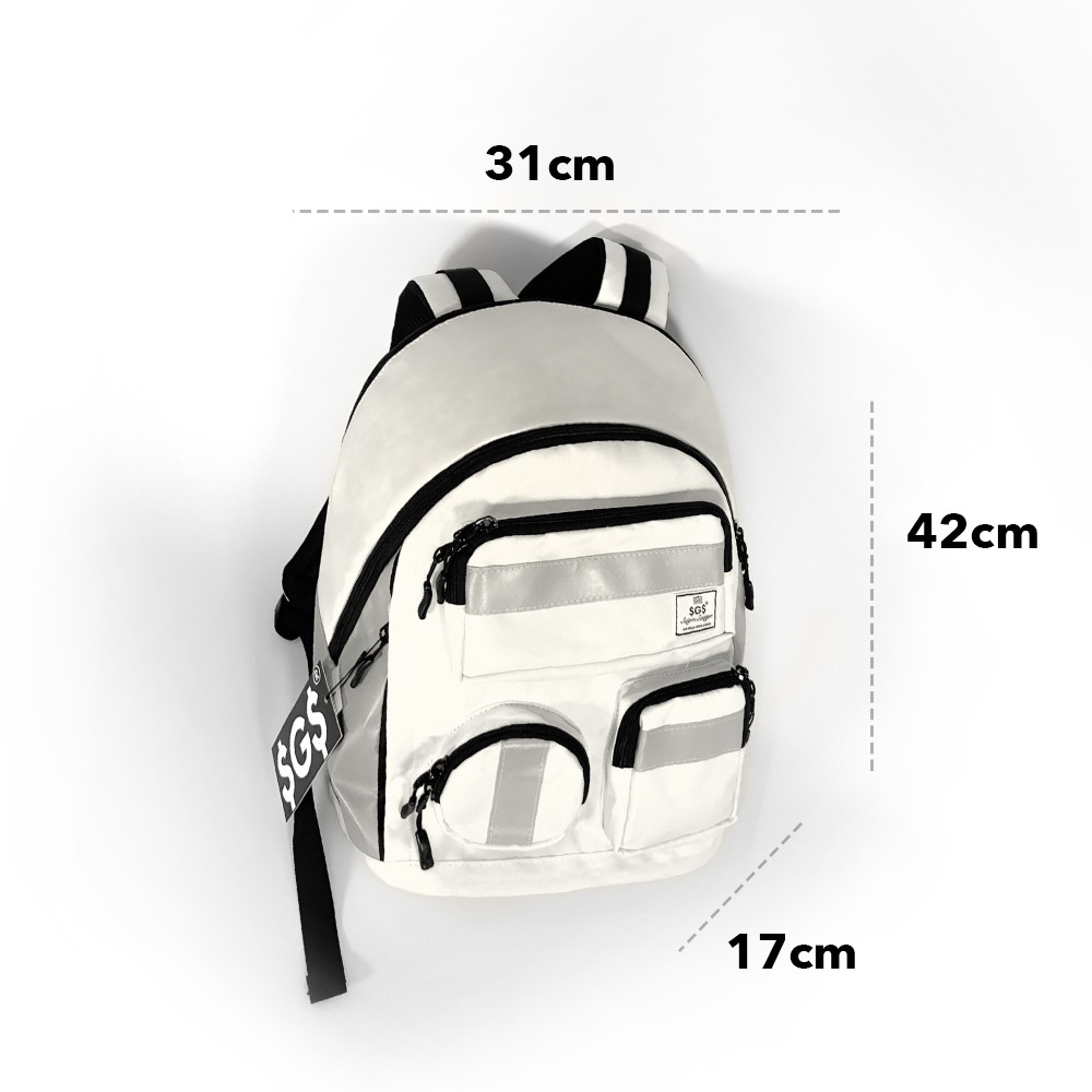 Balo Phản Quang SAIGON SWAGGER® - SGS Reflective Backpack Ngăn Chống Sốc Lap 15inch