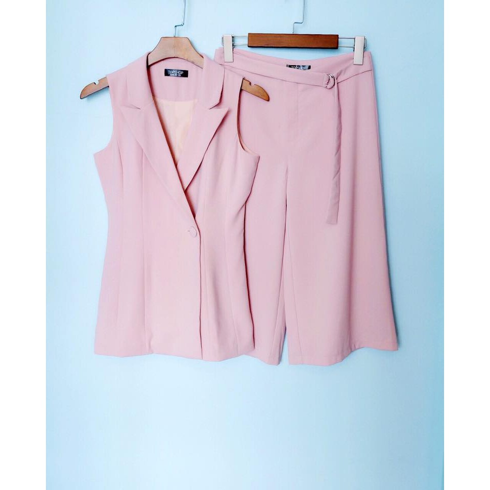 Set bộ đồ Topshop gồm áo Blazer + quần Culottess