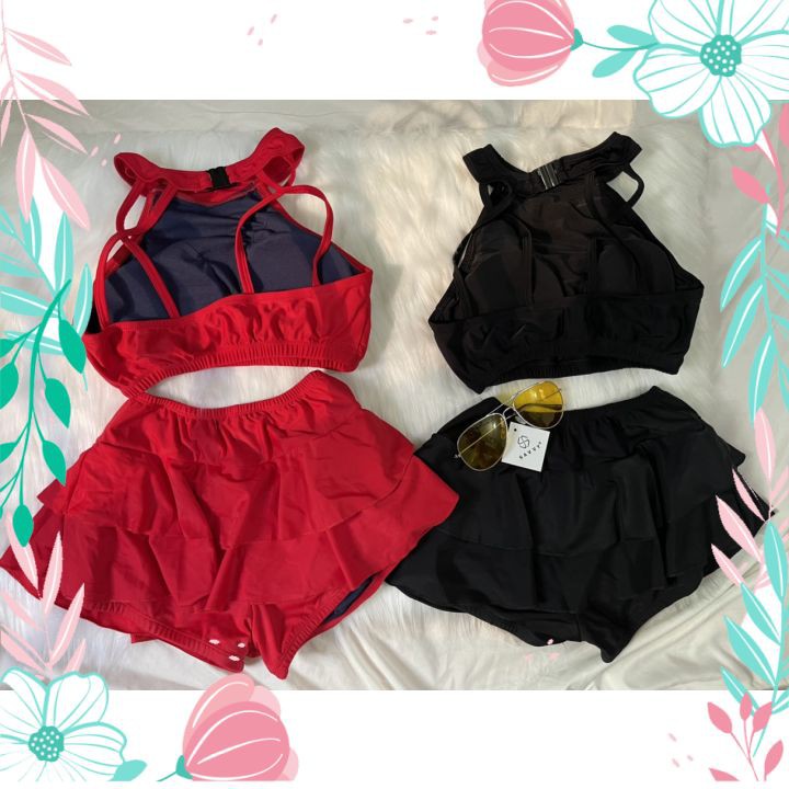 Bikini Tắm Biển 2 Mảnh Dáng Váy Có Quần Trong Kín Đáo Đồ Bơi 2 Mảnh Thời Trang | BigBuy360 - bigbuy360.vn