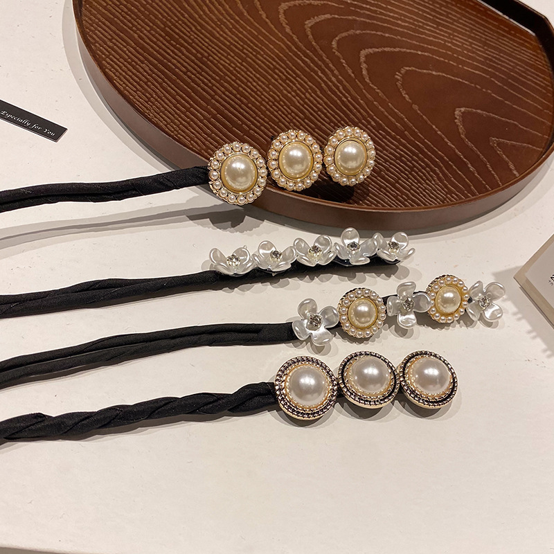 Dây Buộc Tóc Đính Ngọc Trai Giả Thời Trang Cho Nữ