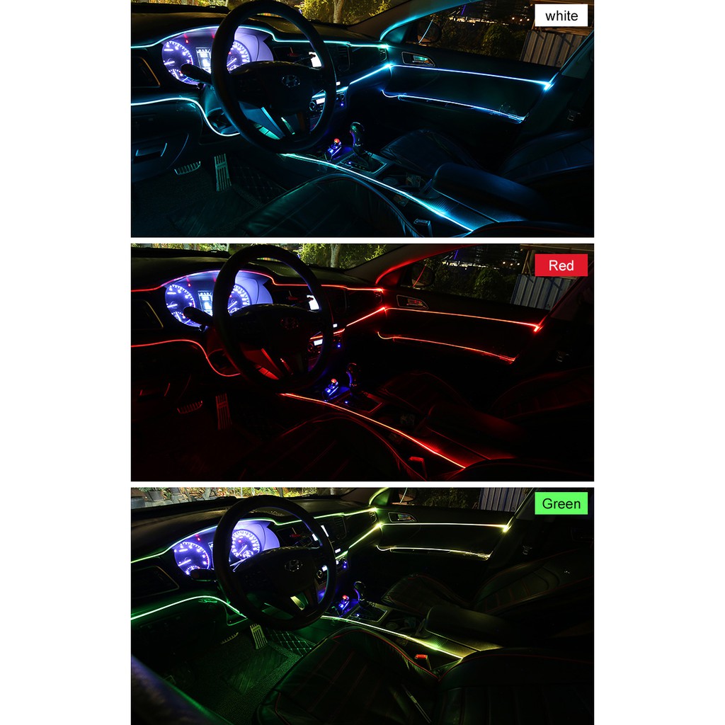 Dây Đèn Led Neon 3m Trang Trí Nội Thất Xe Hơi