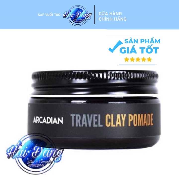 [CHÍNH HÃNG 100%] Sáp vuốt tóc Arcadian Clay Pomade Travel Size 56gr - Nhập Mỹ