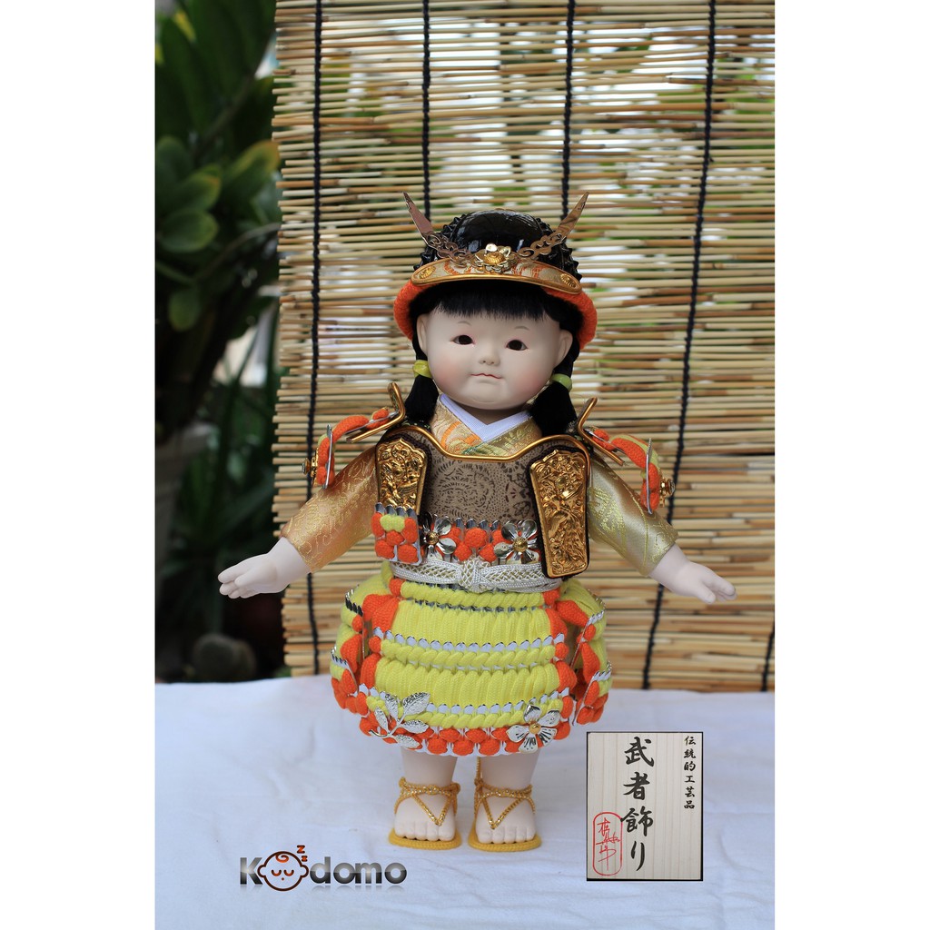 Búp bê Samurai , búp bê Nhật Bản . 5G VÀNG CAM