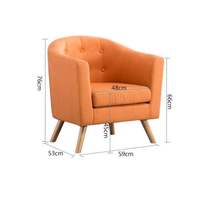 Ghế sofa đơn chất liệu nỉ GSF005