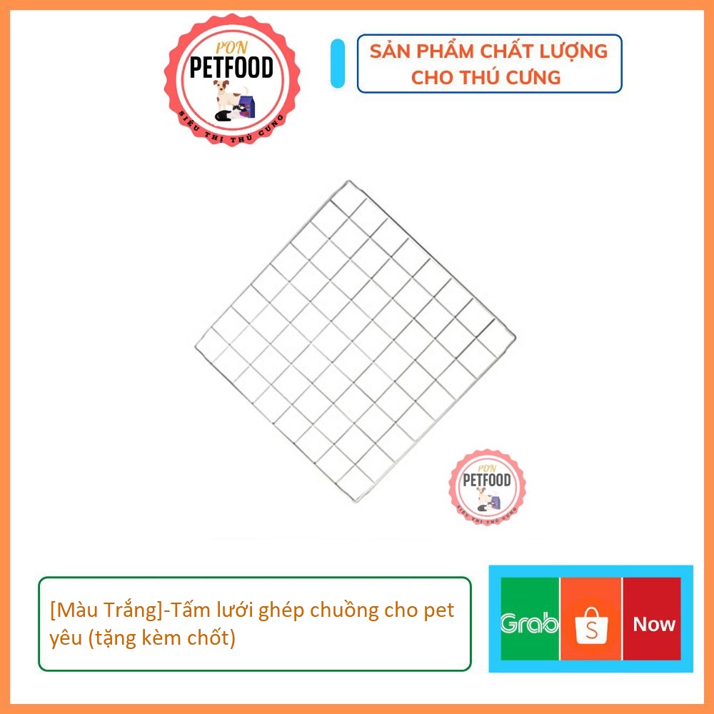 [Màu Trắng]-Tấm lưới ghép chuồng cho pet yêu (tặng kèm chốt)
