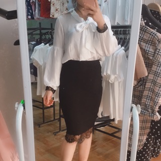Sơ mi lụa tay pha zen