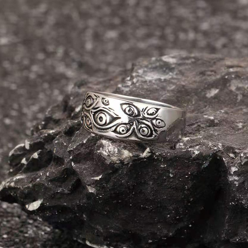 Nhẫn hình đôi mắt phong cách vintage